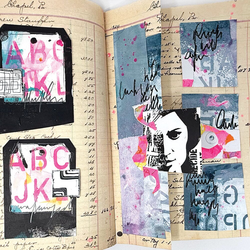Dina Wakley Media - Stencil - School Style Alpha
