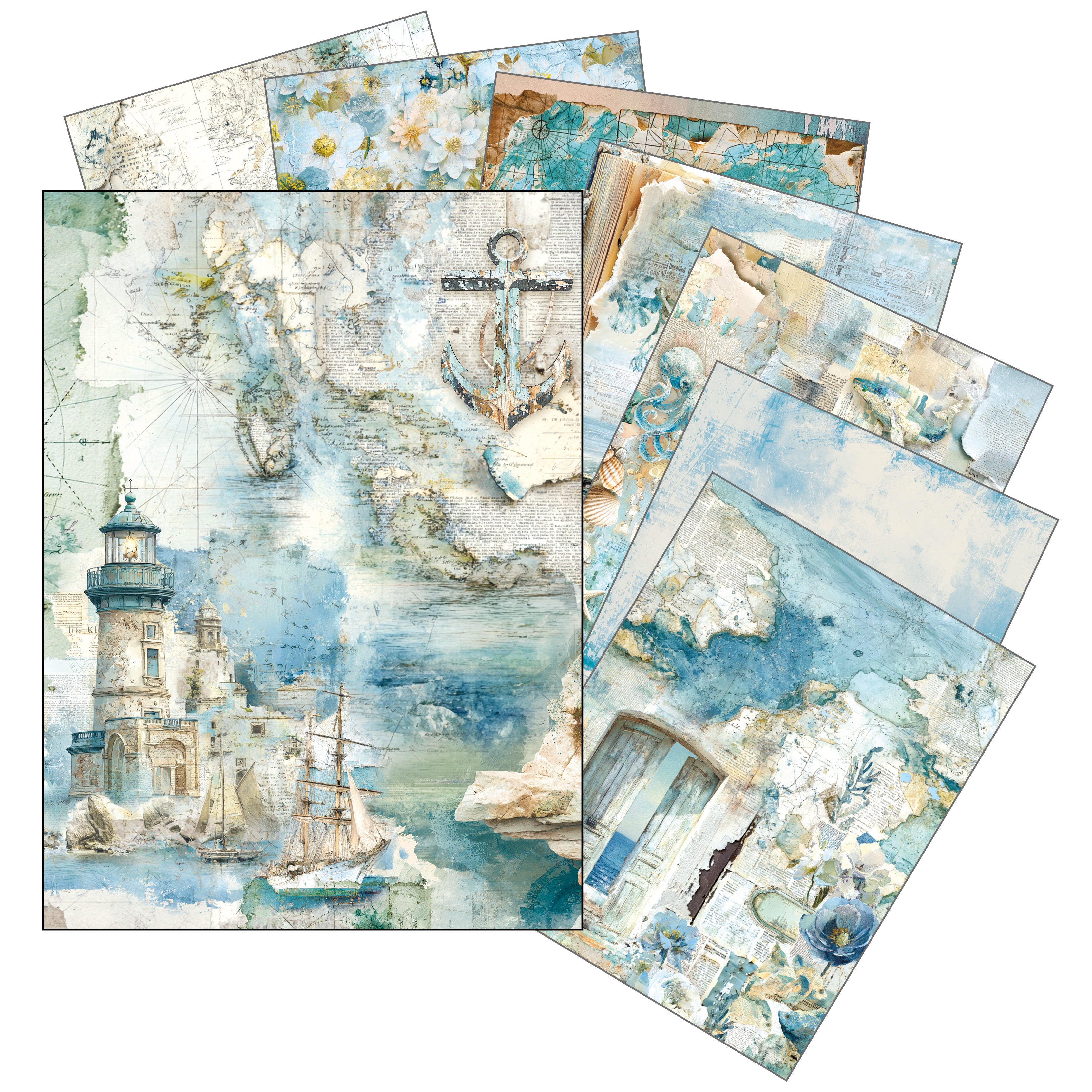 Ciao Bella - Edge of the ocean - Rice Paper Mixed - A5