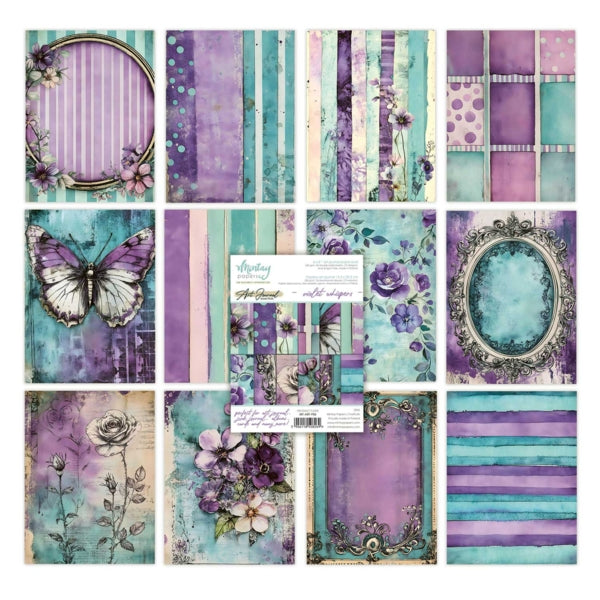 Mintay Papers - 6 x 8" Art Journal Paper Pad - Violet Whisper