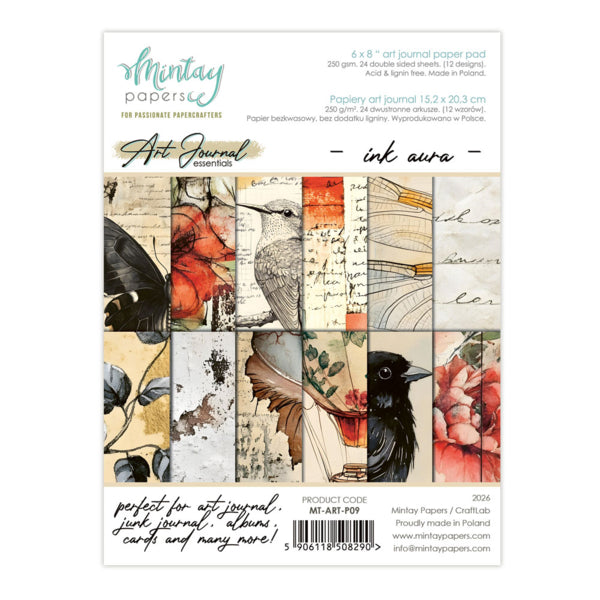 Mintay Papers - 6 x 8" Art Journal Paper Pad - Ink Aura