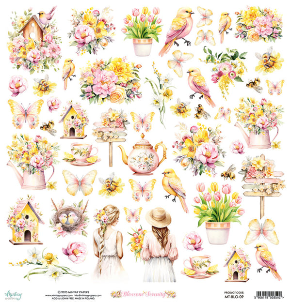 Mintay Papers - Blossom Serenity - 09 - 12x12"