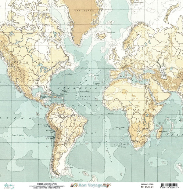 Mintay Papers - Bon Voyage - 01 - 12x12"