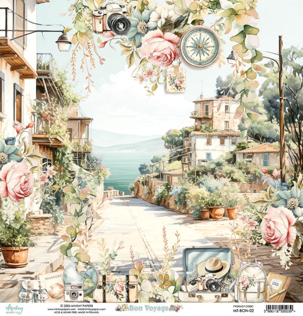 Mintay Papers - Bon Voyage - 02 - 12x12"