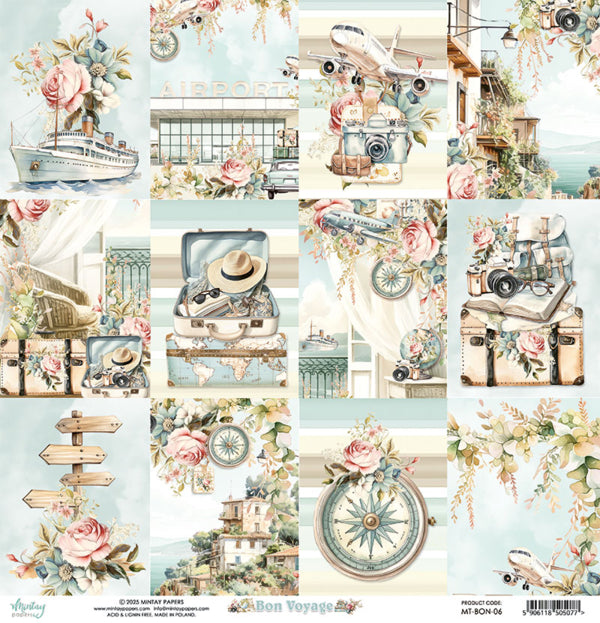 Mintay Papers - Bon Voyage - 06 - 12x12"