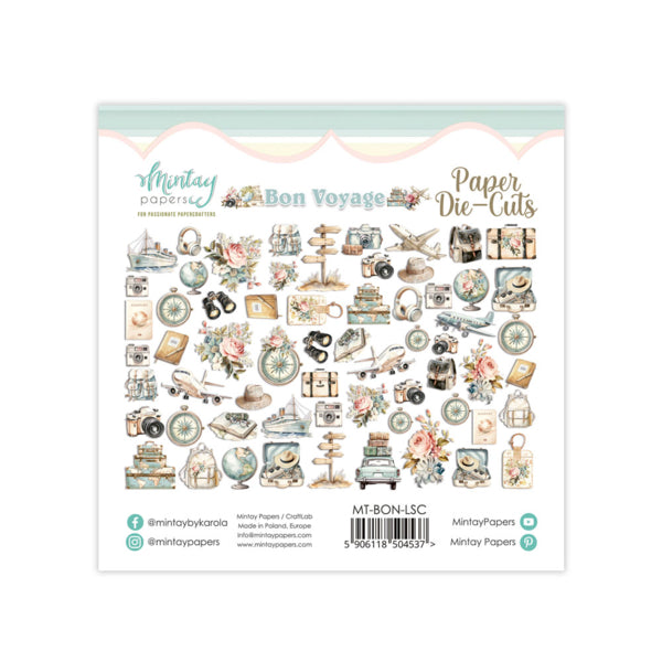 Mintay Papers - Bon Voyage - Ephemera - die cuts