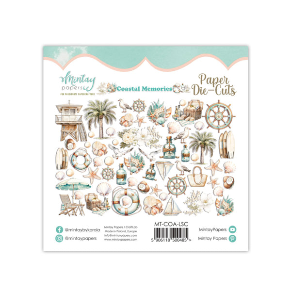 Mintay Paper - Coastal Memories - Ephemera - Die cuts