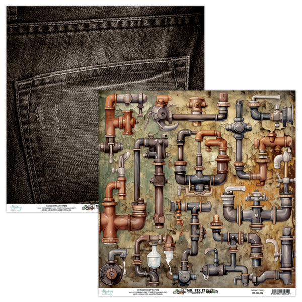 Mintay Papers - Mr.Fix It - 02 - 12x12"
