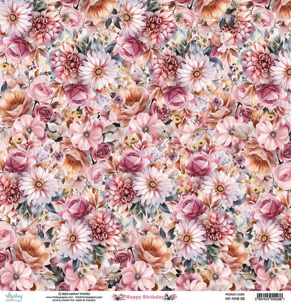 Mintay Papers - Happy Birthday - 05 - 12x12"
