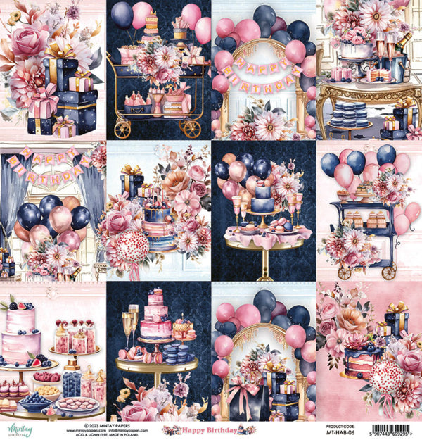 Mintay Papers - Happy Birthday - 06 - 12x12"