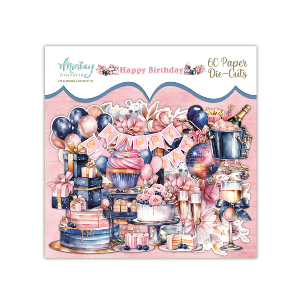 Mintay Papers - Happy Birthday - Ephemera - die cuts