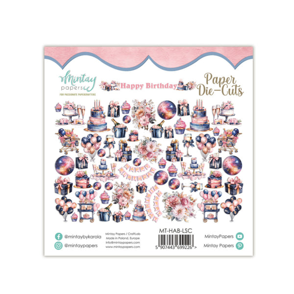 Mintay Papers - Happy Birthday - Ephemera - die cuts