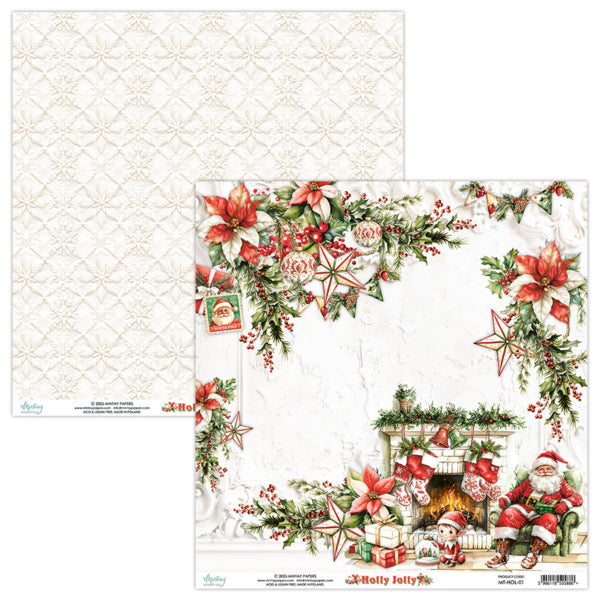 Mintay Papers - Holly Jolly - 01 - 12x12"