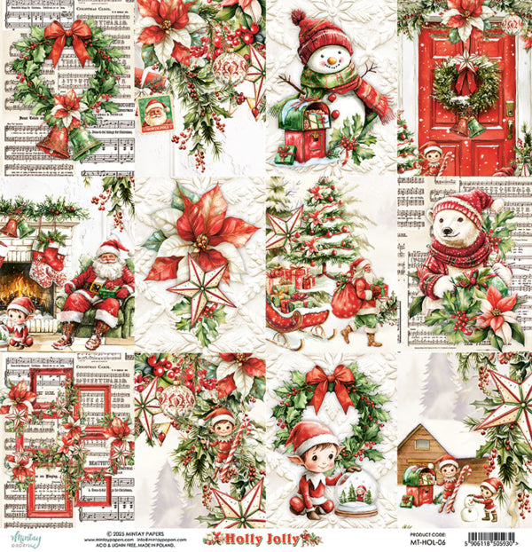 Mintay Papers - Holly Jolly - 06- 12x12"