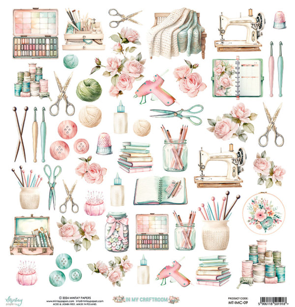 Mintay Papers - In my Craftroom - 09 - 12 x 12"