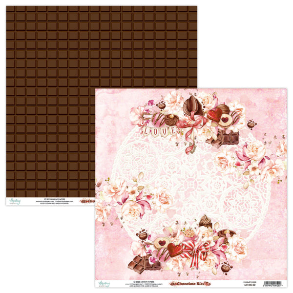 Mintay Papers - Chocolate Kiss - 02 - 12x12"