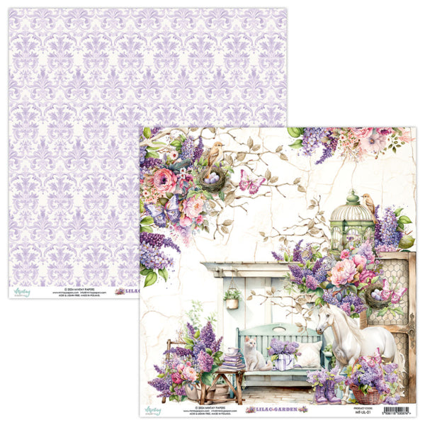 Mintay Papers - Lilac Garden - Paper Pack  - 12 x 12"