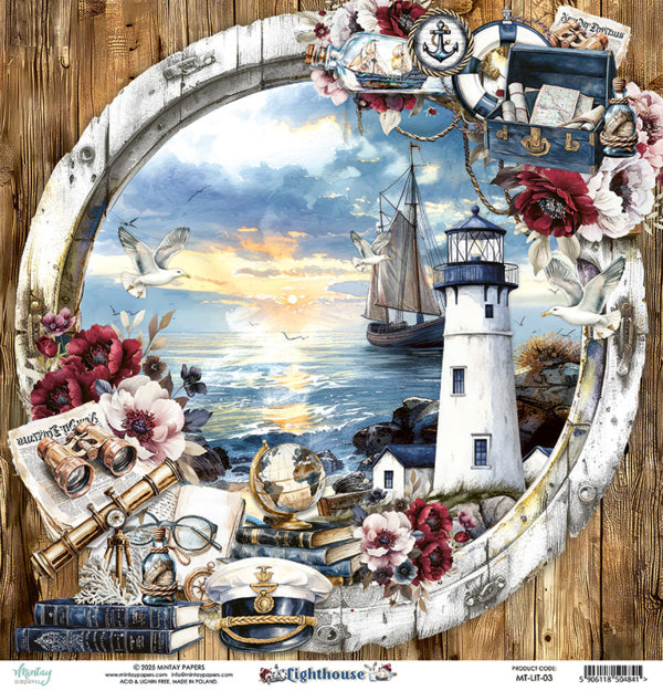 Mintay Papers - Lighthouse - 03 - 12x12"