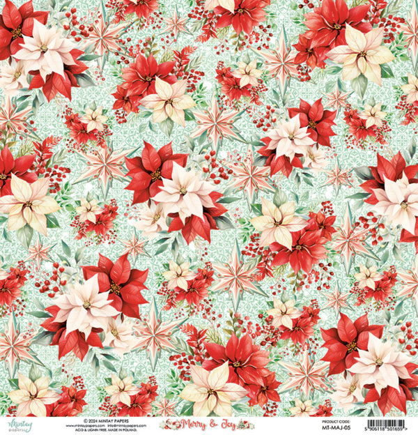 Mintay Papers - Merry & Joy - 05 - 12 x 12"