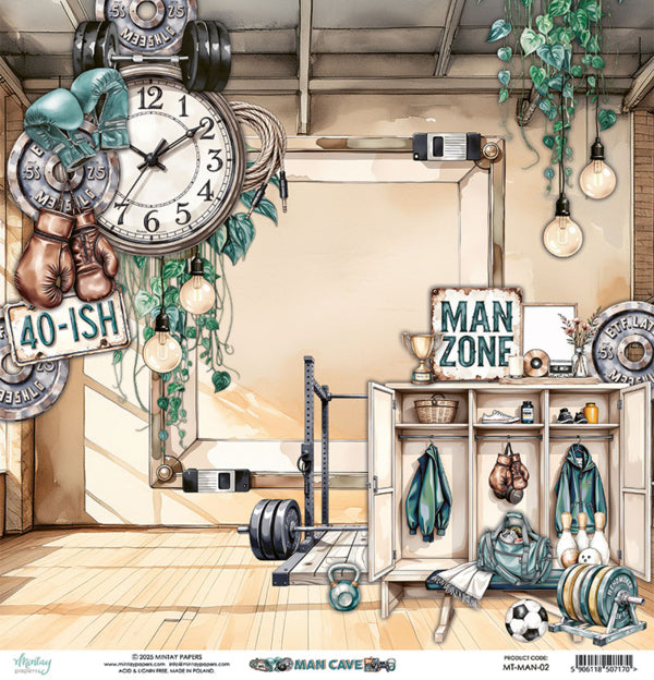 Mintay Papers - Man Cave - 02 - 12x12"