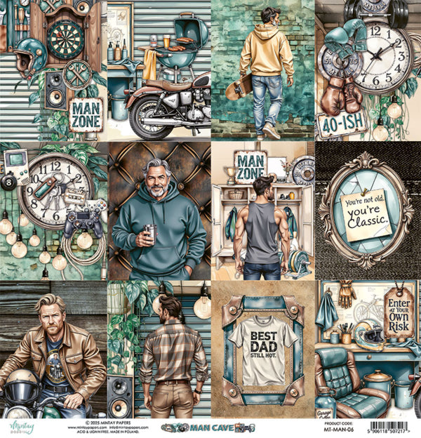 Mintay Papers - Man Cave - 06 - 12x12"
