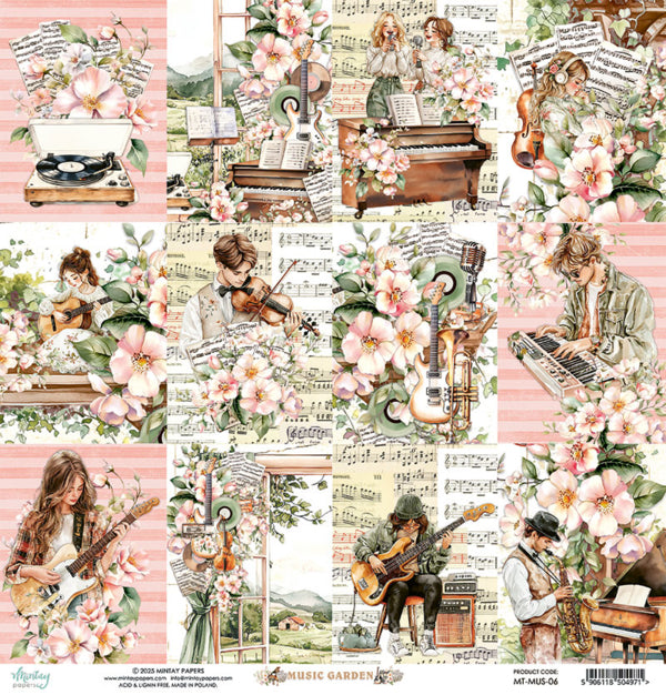 Mintay Papers - Music Garden - 06 - 12x12"
