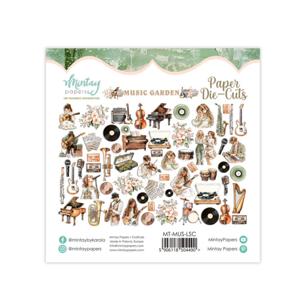 Mintay Papers - Music Garden - Ephemera - die cuts