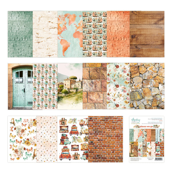 Mintay Papers - Places we go - Add On Paper Pad - 6 x 8"