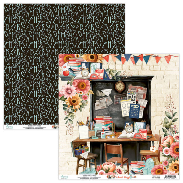 Mintay Papers - School days - Paper Pad - 6 x 6"