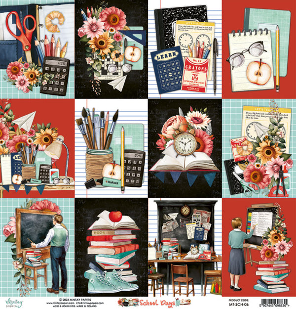 Mintay Papers - School Days - 06 - 12x12"