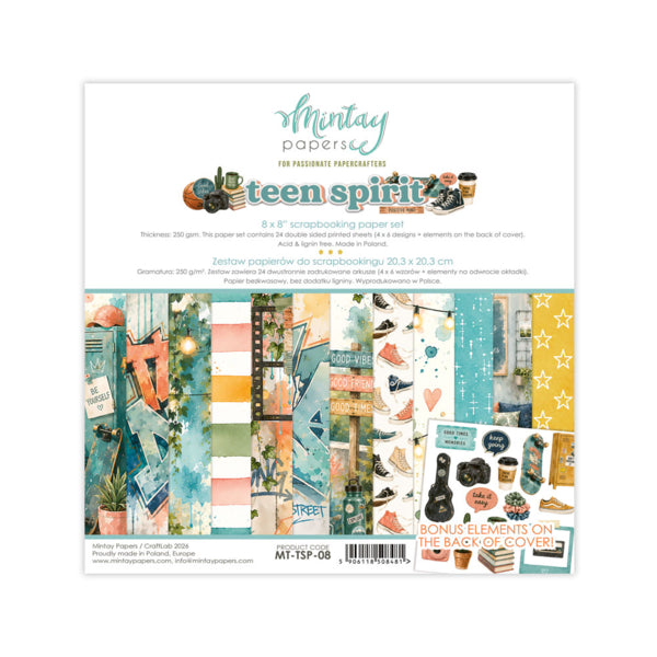 Mintay Papers - Teen Spirit - Paper Pad - 8 x 8"