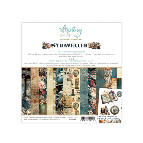 Mintay Papers - Traveller - Paper Pad -  6 x 6"