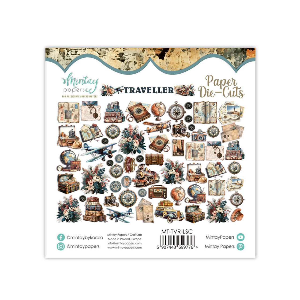 Mintay Papers - Traveller - Ephemera - die cuts