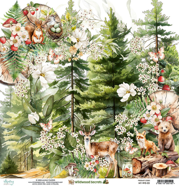 Mintay Papers - Wildwood Secrets - 03 - 12x12"