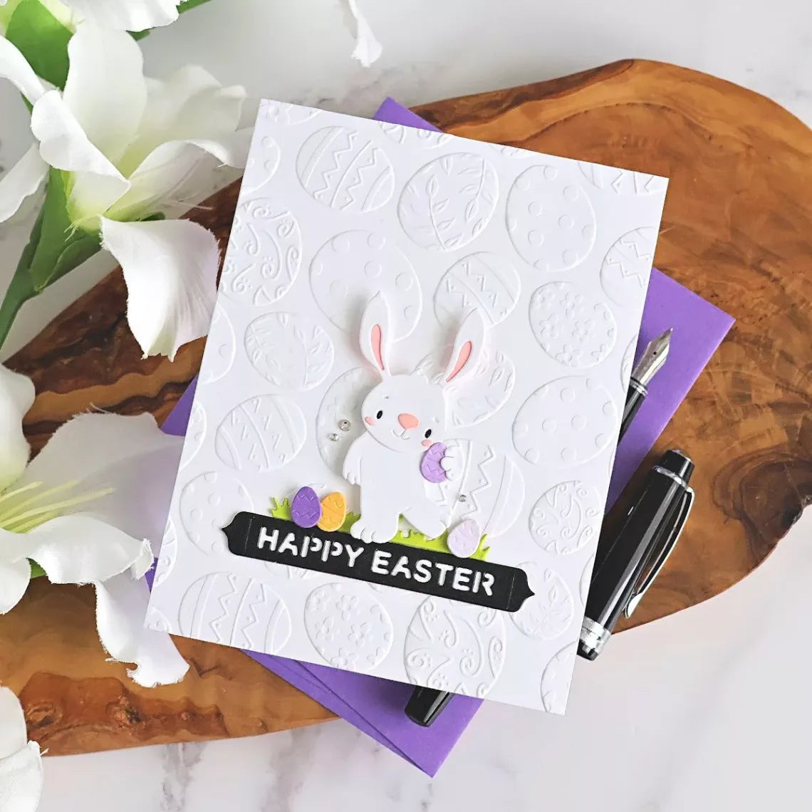 Spellbinders- Simon Hurley - 3D embossing Folder - Ornate Eggs