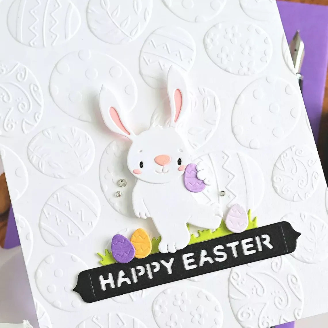 Spellbinders- Simon Hurley - 3D embossing Folder - Ornate Eggs