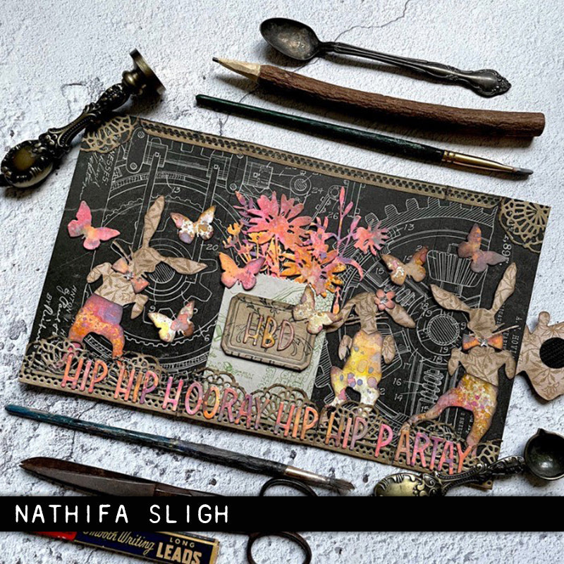 Sizzix - Tim Holtz - Thinlits Dies - Vault 2024 - Hippity Hop