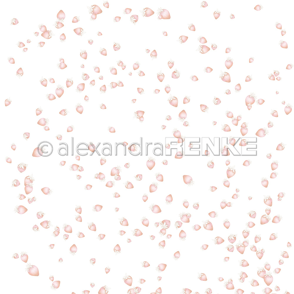 Alexandra Renke - Strawberry Flurry - Paper -  12x12"