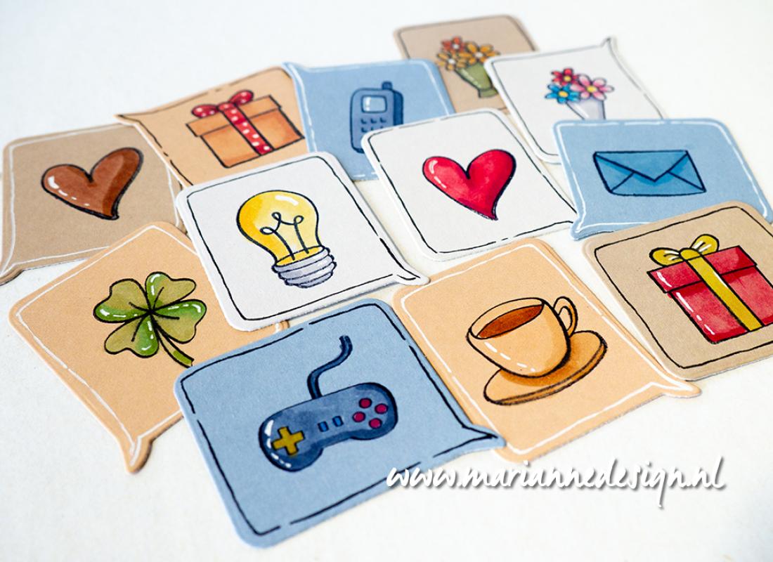 Marianne Design - Clear stamps + Dies - Chat bubbles