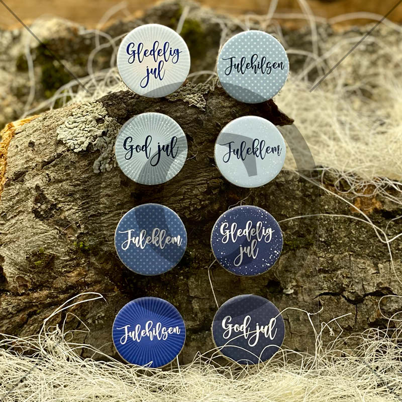 Papirdesign - Chipboard - Jul 005, blå