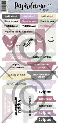 Papirdesign - Klistremerker - Tag Vipps 1