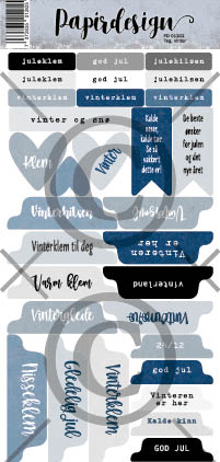 Papirdesign - Klistremerker - Tag, vinter