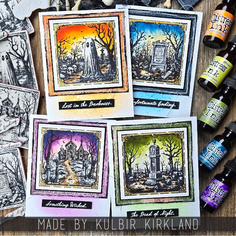 Tim Holtz Collection - Cling Stamps - Framed Frights