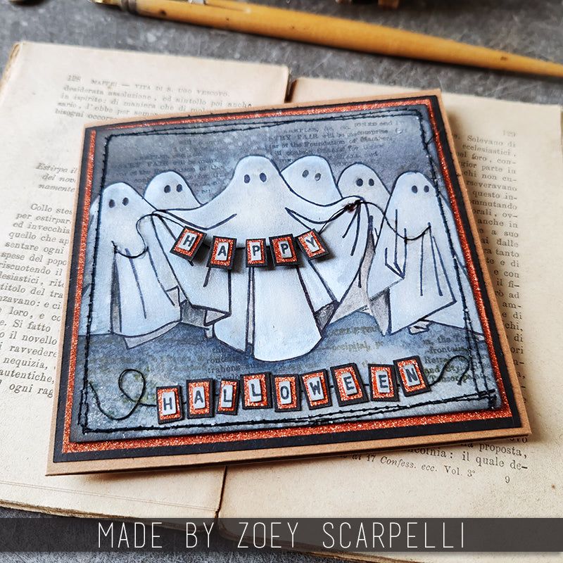 Tim Holtz Collection - Cling Stamps - Spooky Spirits