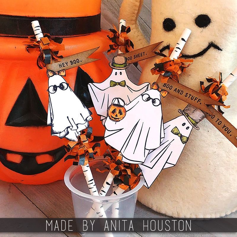 Tim Holtz Collection - Cling Stamps - Boo Crazy