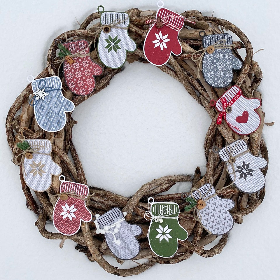 Papirdesign - Dies - Vott (obs! Reproduksjon - tilsvarende diespakke som tildligere vott-dies pd1900064 - kun få cm forskjell)