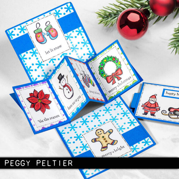 Stampers Anonymous - Tim Holtz Collection - Cling Stamps - Christmas Doodles