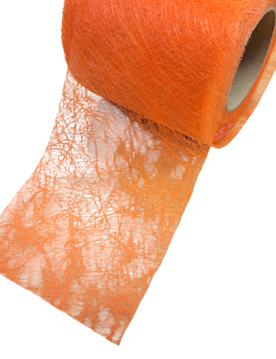 Tulle/Fiber - Oransje 8 cm.(metervis)