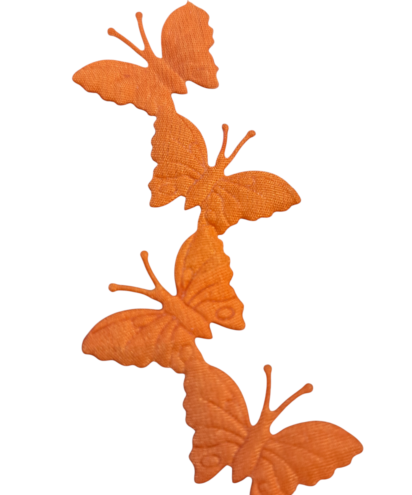 Edelweiss - Cut Outs Ribbon - Orange Butterflies (metersvis)