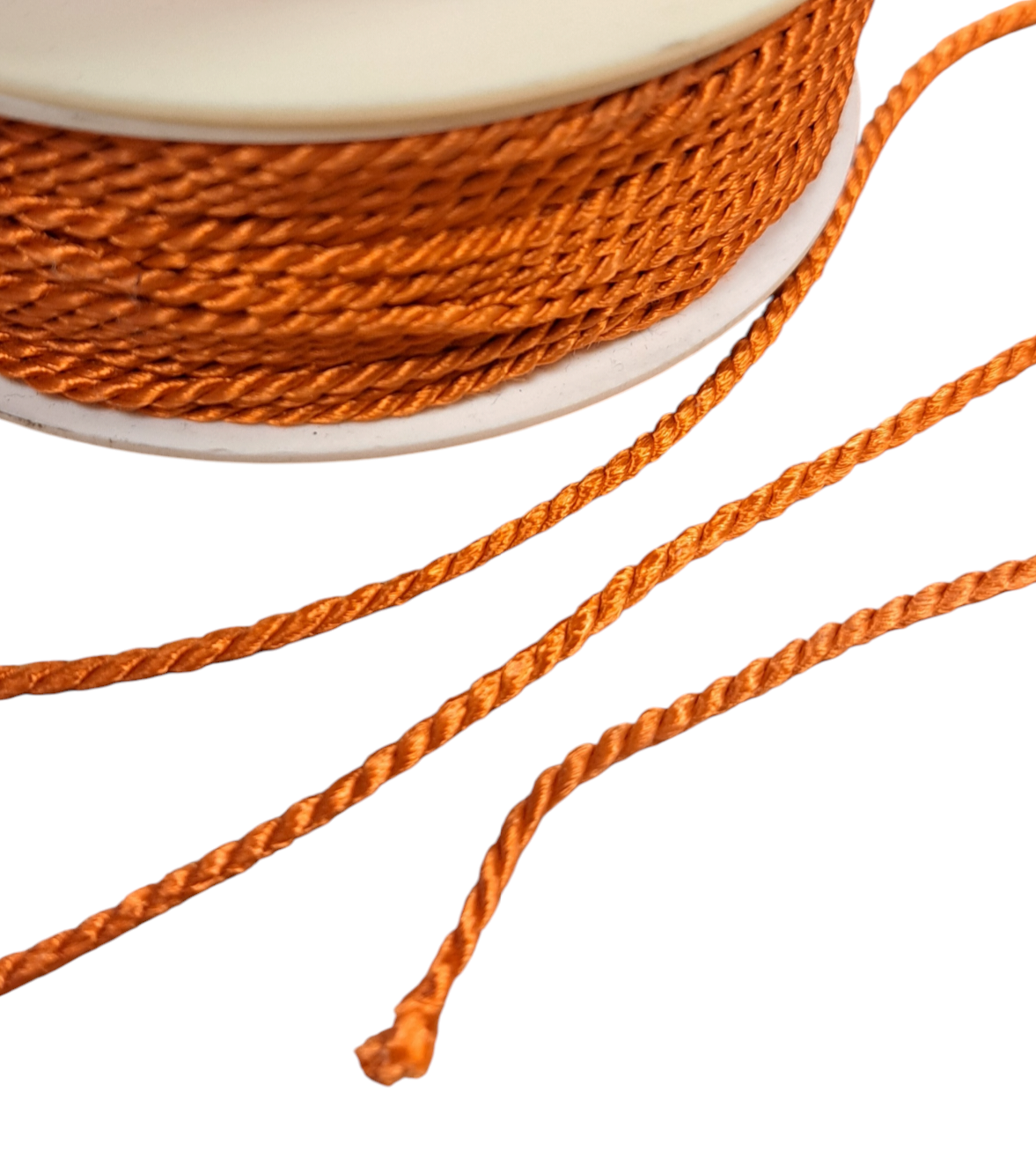 Edelweiss - Tvinnet tråd - Oransje - metervis