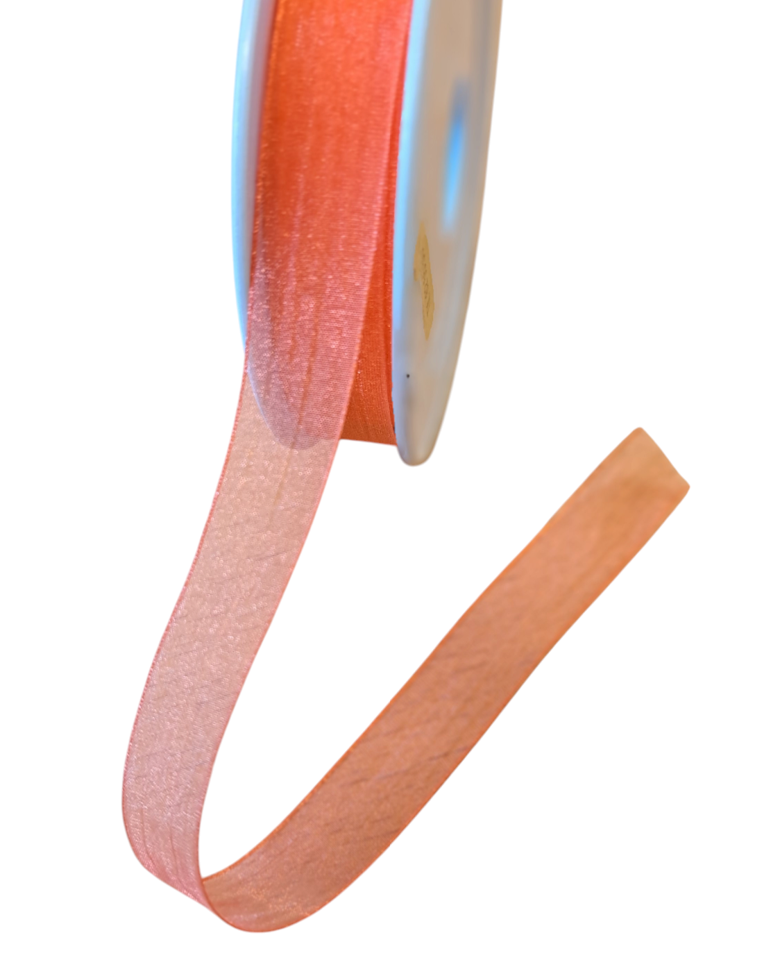 Bånd - Sheer - Organza - Rød/Orange - 1,5 cm - METERSVIS